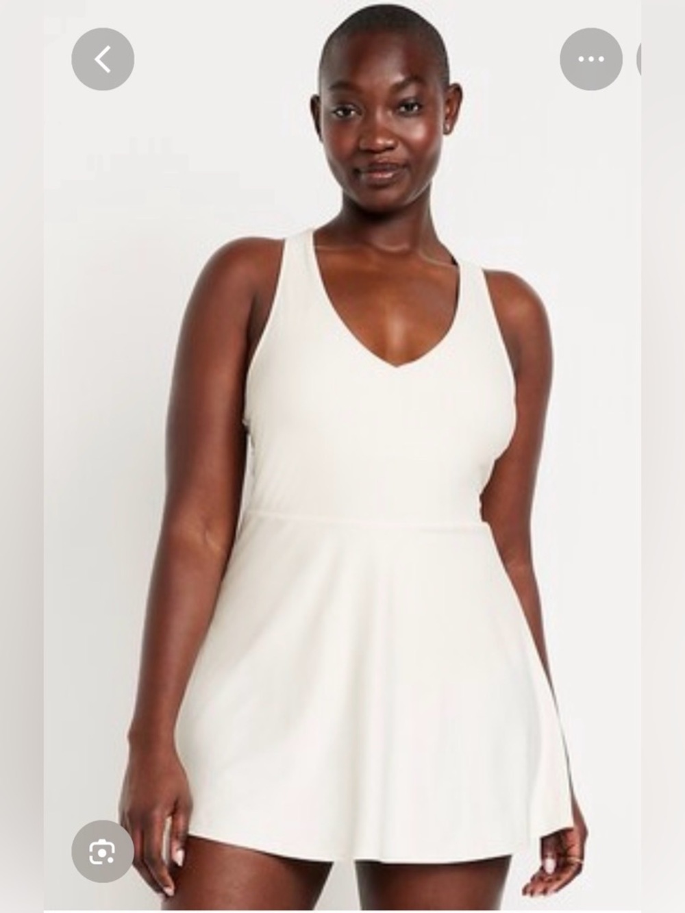 NWT Old Navy Matte Tie Back Sea Salt Swim Dress Size Large